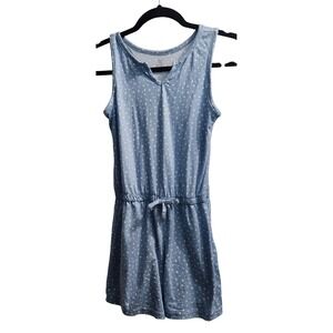 Sweet‎ Butterfly Kids Blue Polka Dot Romper Jumper Size 14 16